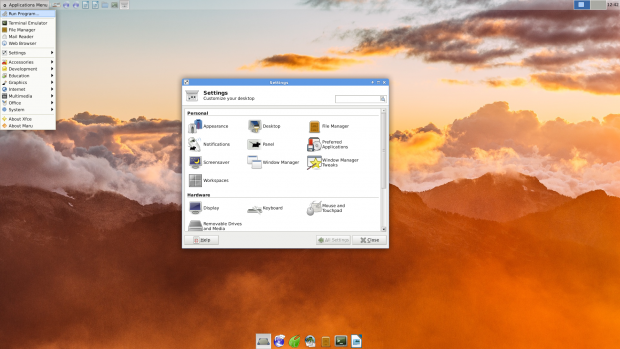 Ein Blick in die Einstellungen der Oberfl&auml;che (Screenshot: Golem.de)